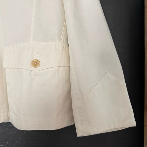 NEW Alex Mill White Natural Officer's Chore Jacket Utility Pockets L - Picture 8 of 12